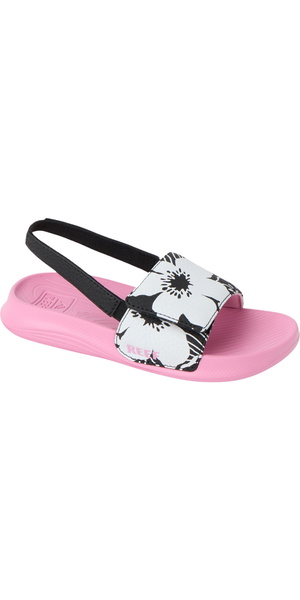 2026 Reef Little Salty Slide CJ9244 - Black / Pink